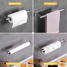 Paper Towel Holders For Kitchen,Adhesive Roll Paper Holder,Bathroom Storage Rack,Tissue Dispenser,Kitchen Organizers,Towel Rack