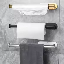 Paper Towel Holders For Kitchen,Adhesive Roll Paper Holder,Bathroom Storage Rack,Tissue Dispenser,Kitchen Organizers,Towel Rack